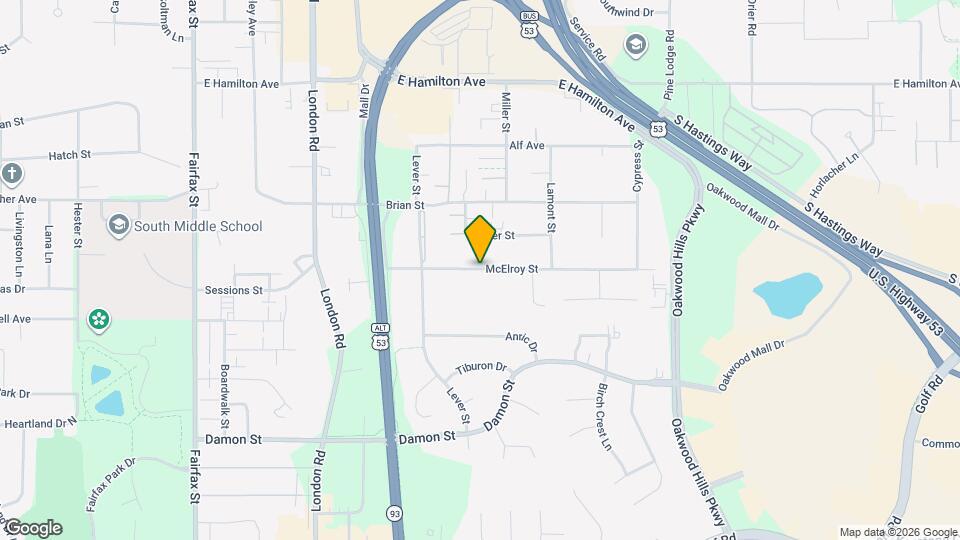 3212 McElroy St, Unit 3212 McElroy Map and Location Details