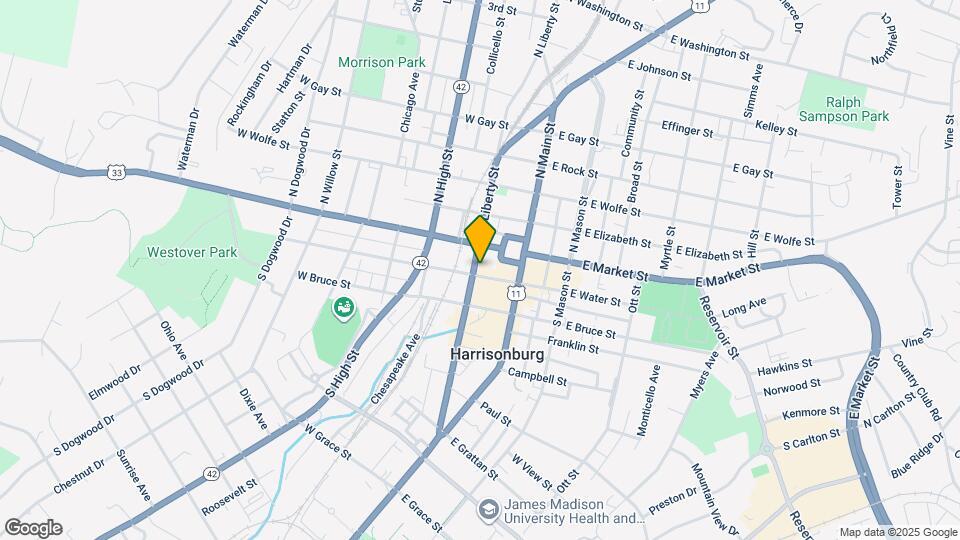 80 W Water St Map and Location Details