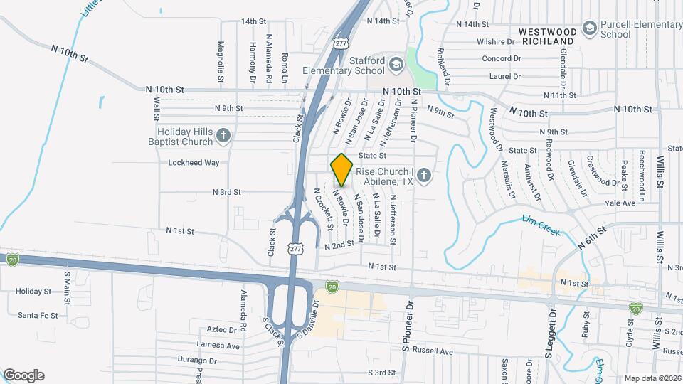 525 N Bowie Dr Map and Location Details