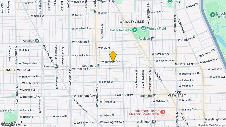 1245 W Newport Ave Map and Location Details