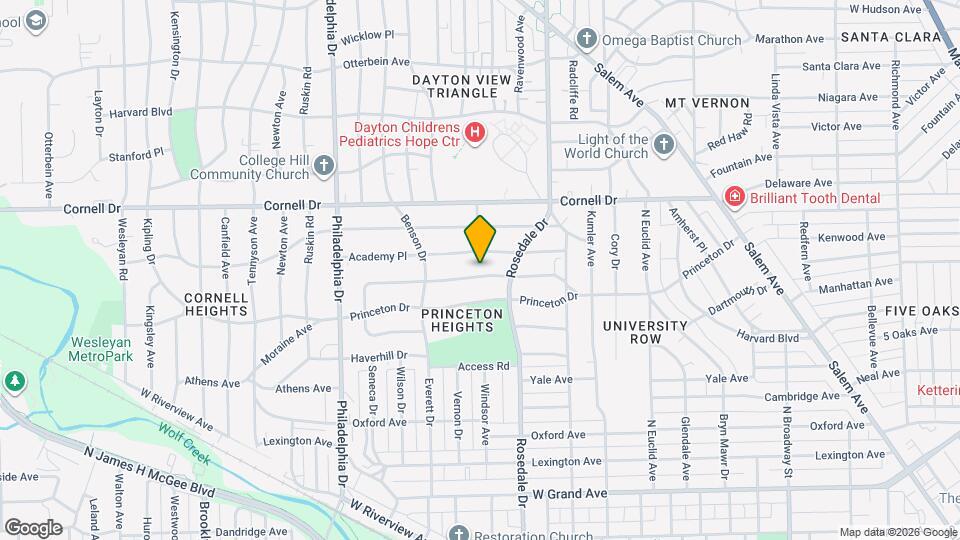 1543 Vancouver Dr Mapa y Detalles de la Ubicación