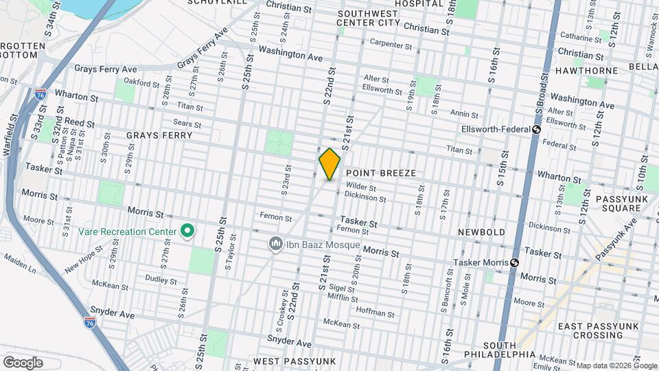 1441 Point Breeze Ave Map and Location Details