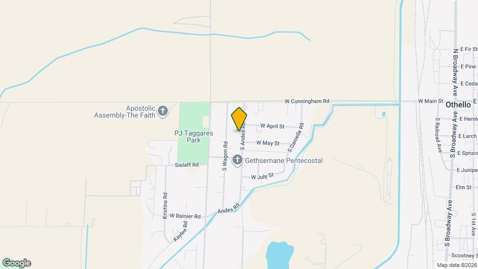 614 S Andes Rd Map and Location Details