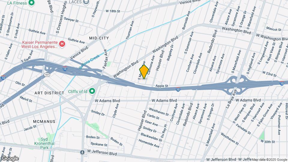 2419 Carmona Ave Map and Location Details