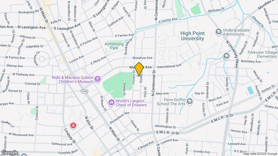 521 Denny St Map and Location Details