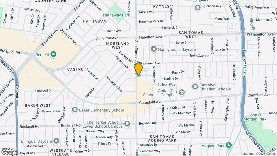 200 N San Tomas Aquino Rd Map and Location Details