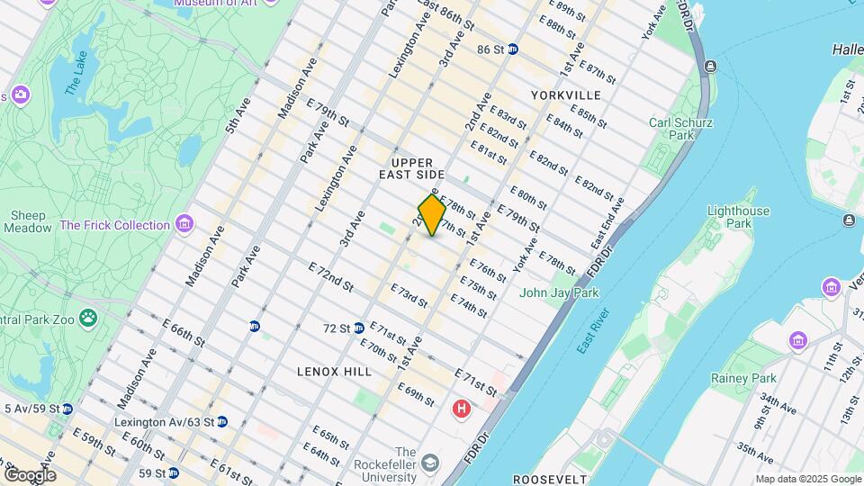 346 E 76th St Map and Location Details