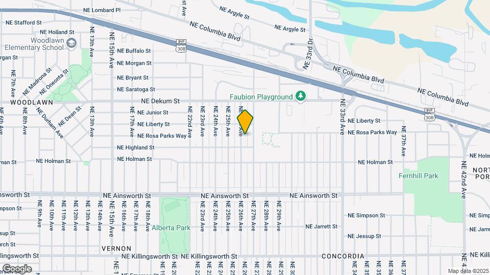 6436 NE 26th Ave Map and Location Details