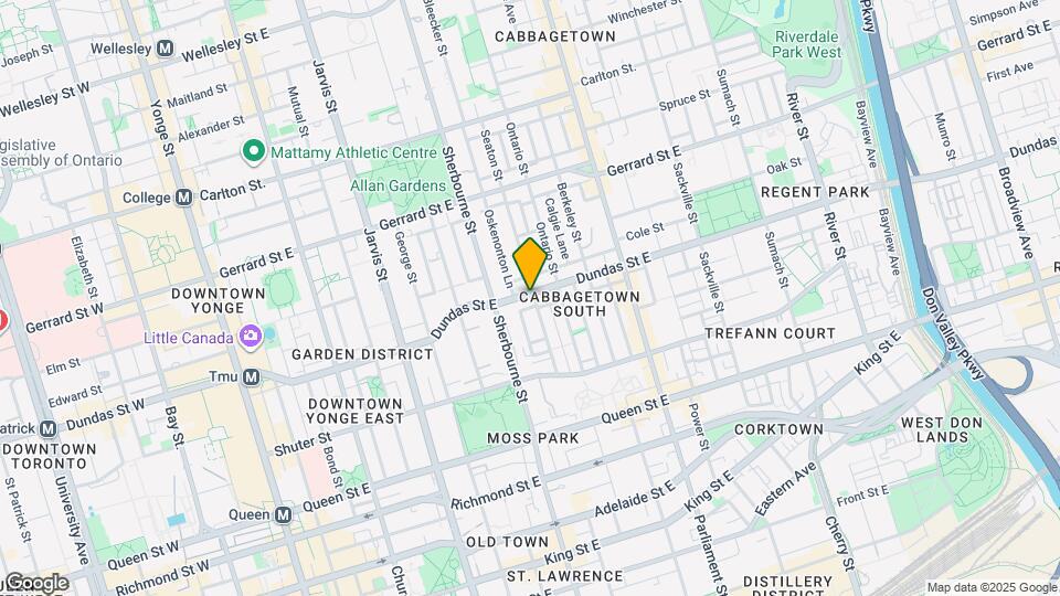 345 Dundas St E Map and Location Details