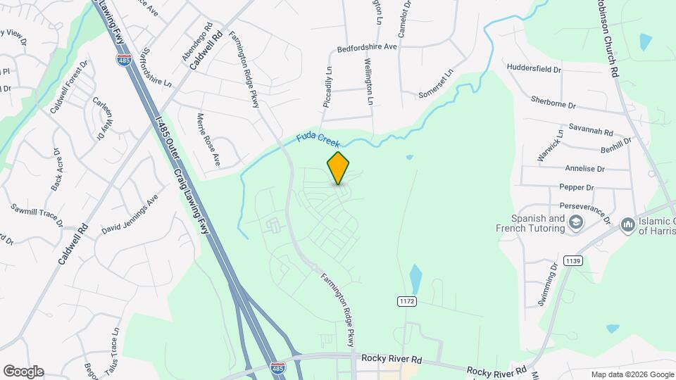 8823 Arrington Hall Map and Location Details