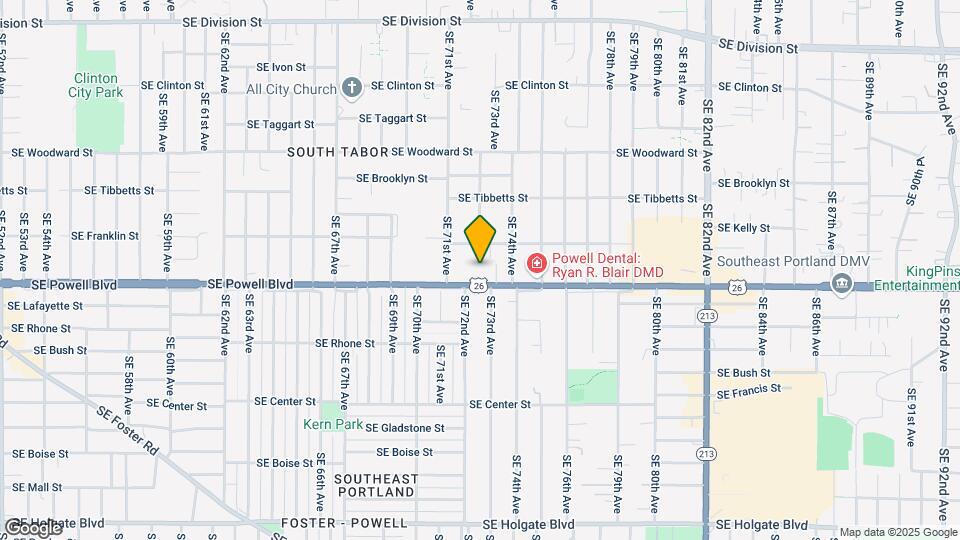 7215 SE Powell Blvd Map and Location Details