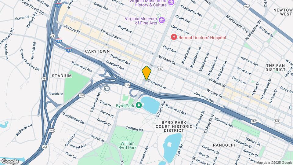 303 S Arthur Ashe Blvd, Unit 8 Map and Location Details