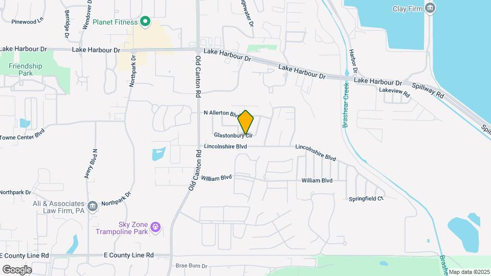 941 Glastonbury Cir Map and Location Details