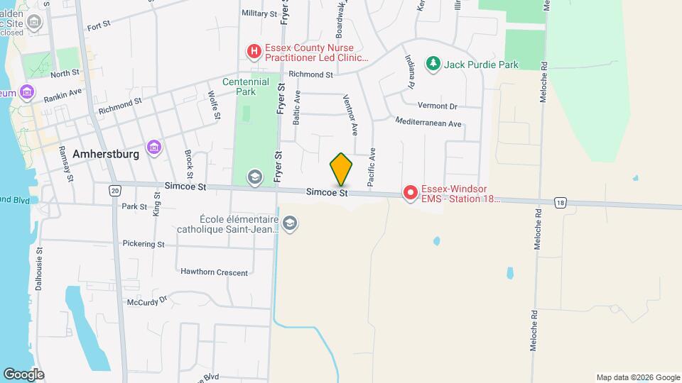 448 Simcoe St Map and Location Details