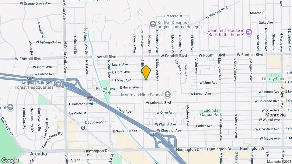 323 S Lincoln Pl Map and Location Details