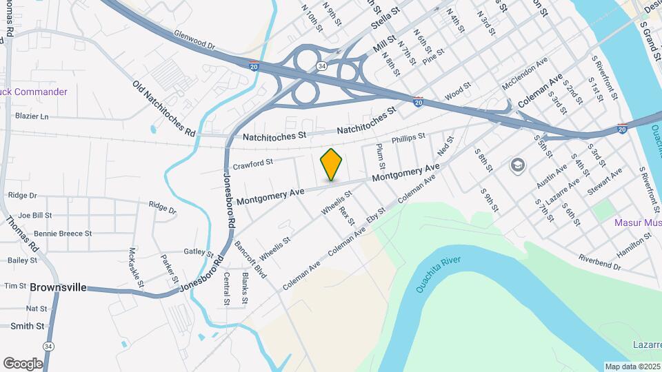 701 Montgomery Ave Map and Location Details