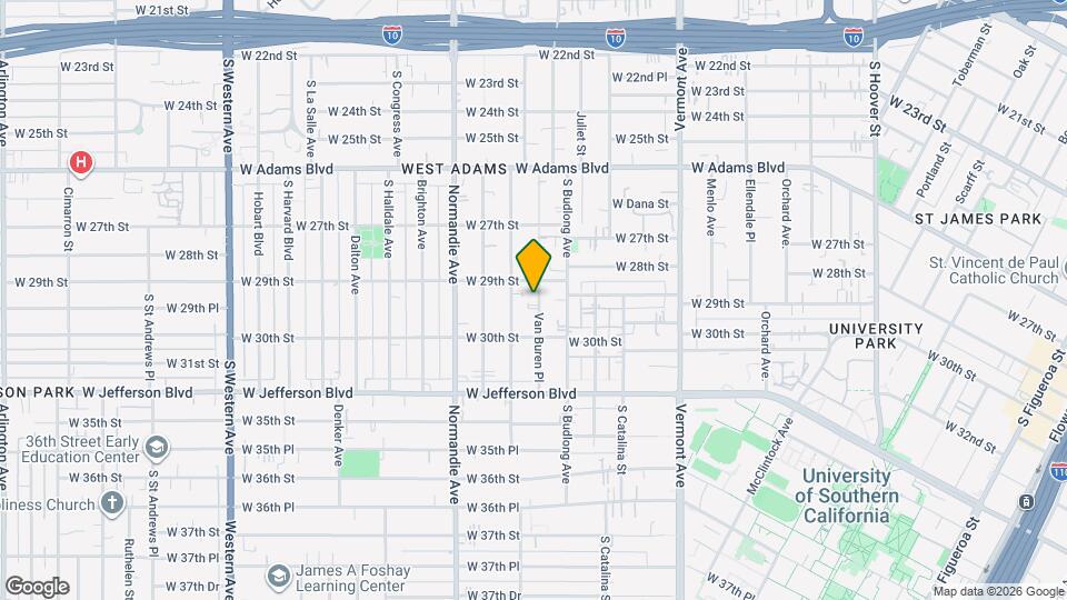2921 Van Buren Pl Mapa y Detalles de la Ubicación