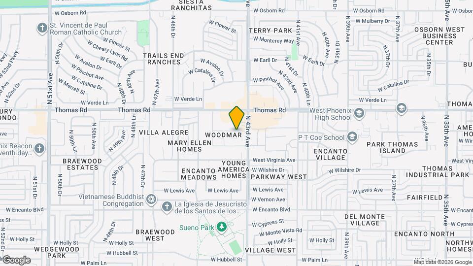 2654 N 43rd Ave Map and Location Details