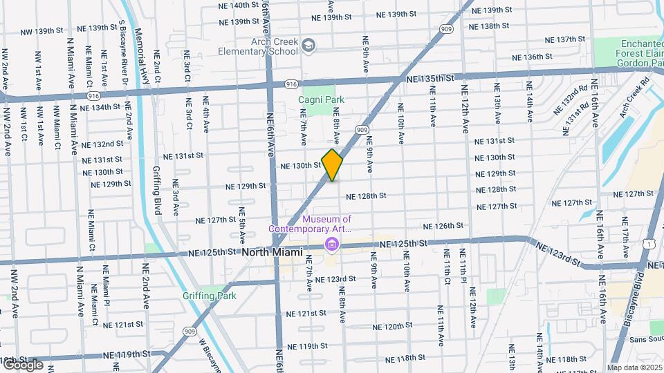 12890 NE 8th Ave Map and Location Details