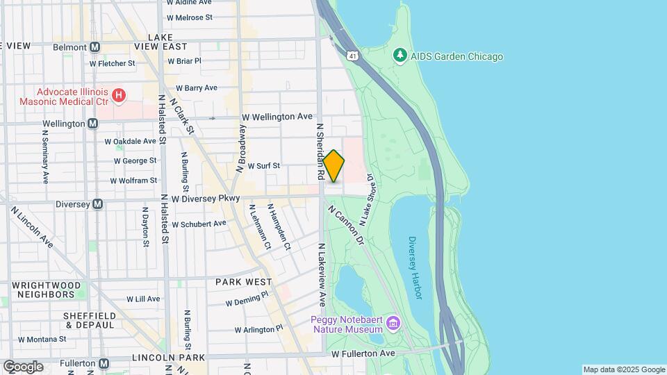 340 W Diversey Pkwy Map and Location Details