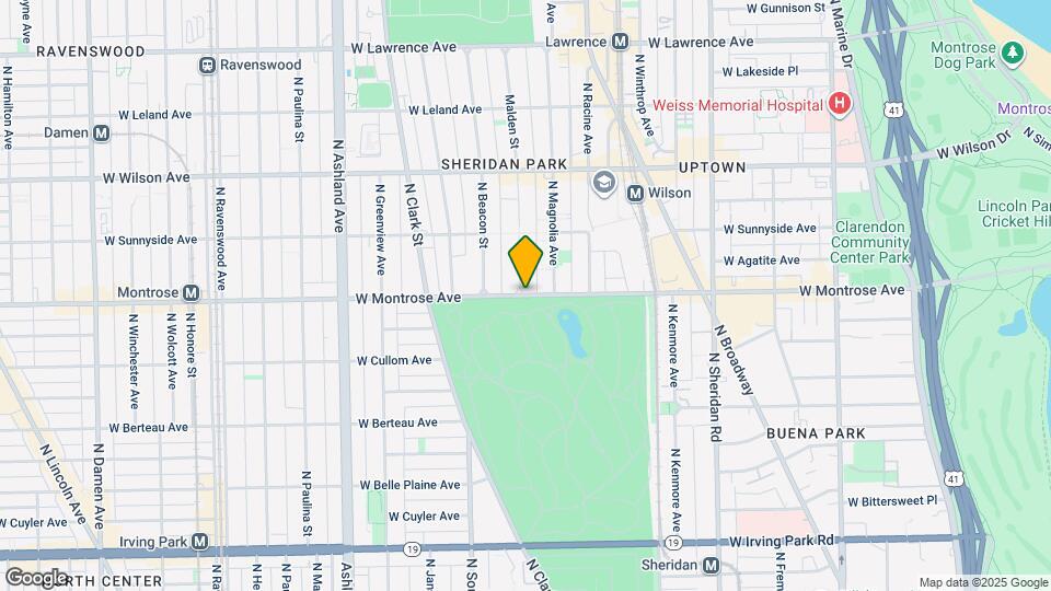 1264 W Montrose Ave Map and Location Details
