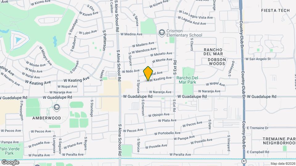 1013 W Keating Ave Map and Location Details