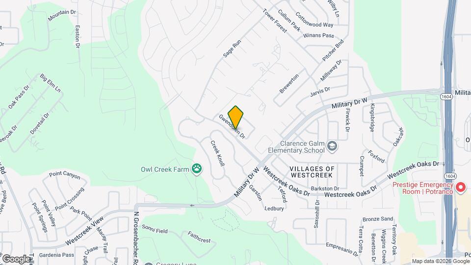 12206 Gwendolen Dr Map and Location Details