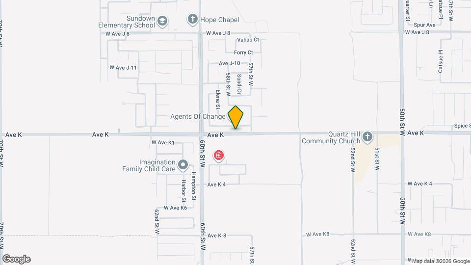 5837 W Ave K-2 Map and Location Details