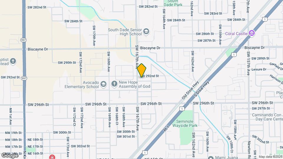 16611 SW 292nd Ter Map and Location Details