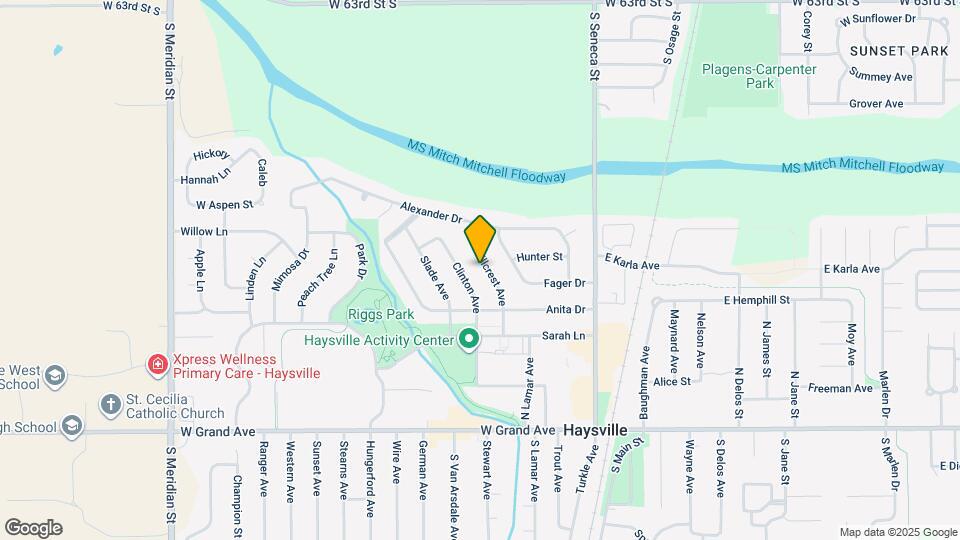 415 Hillcrest Ave Map and Location Details