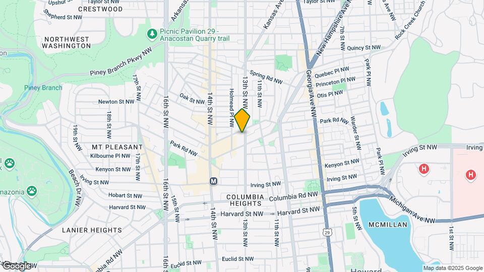 3418 13th St NW-Unit -#2 Mapa y Detalles de la Ubicación