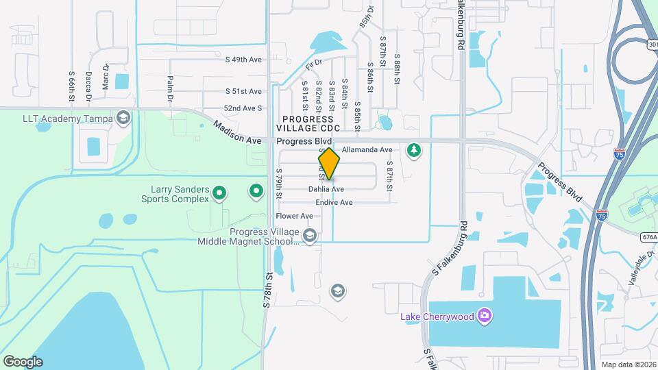 8204 Dahlia Ave Map and Location Details