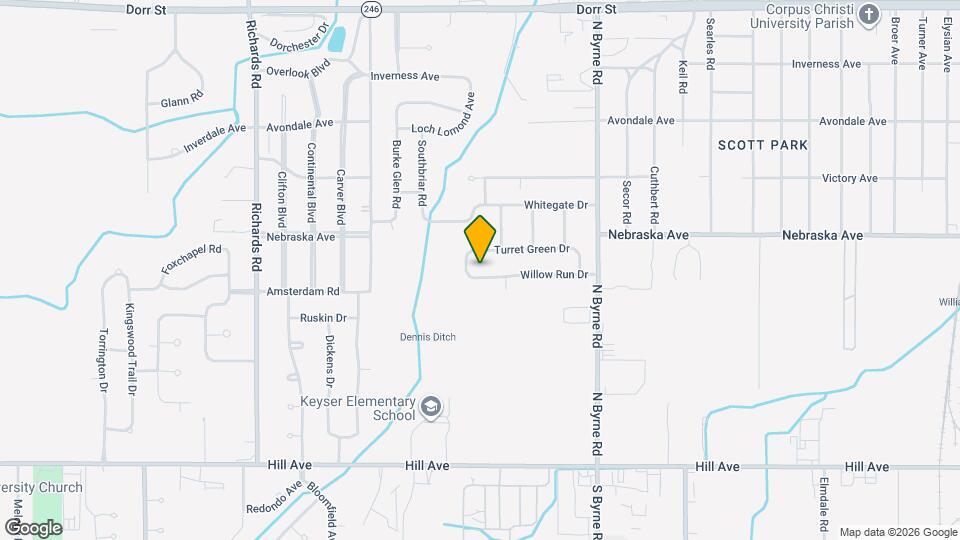 3704 Willow Run Dr Map and Location Details