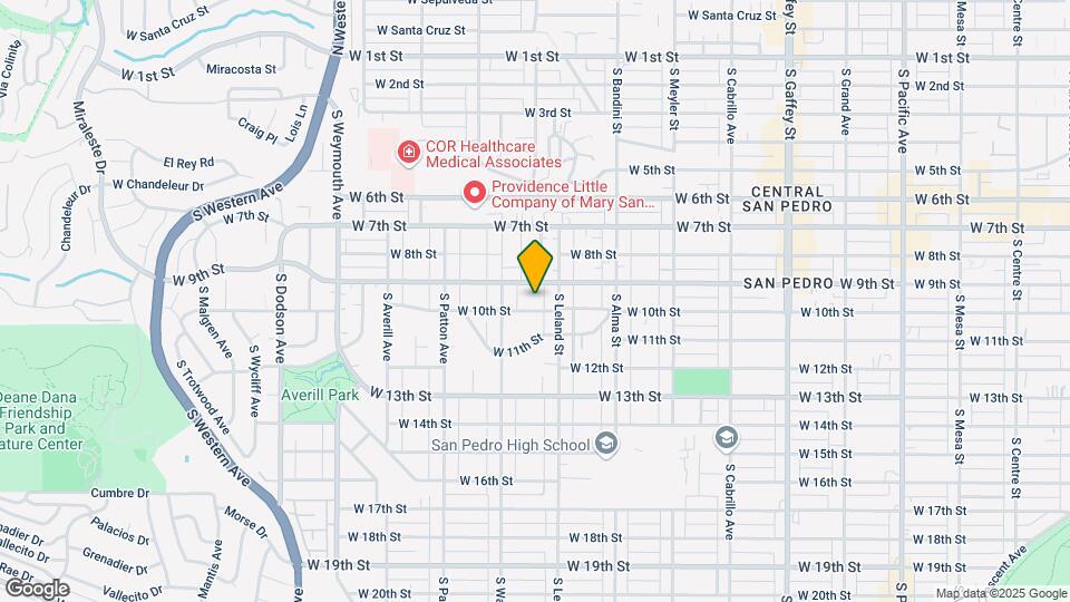 1136-40 1/2 W. 10th St. Mapa y Detalles de la Ubicación