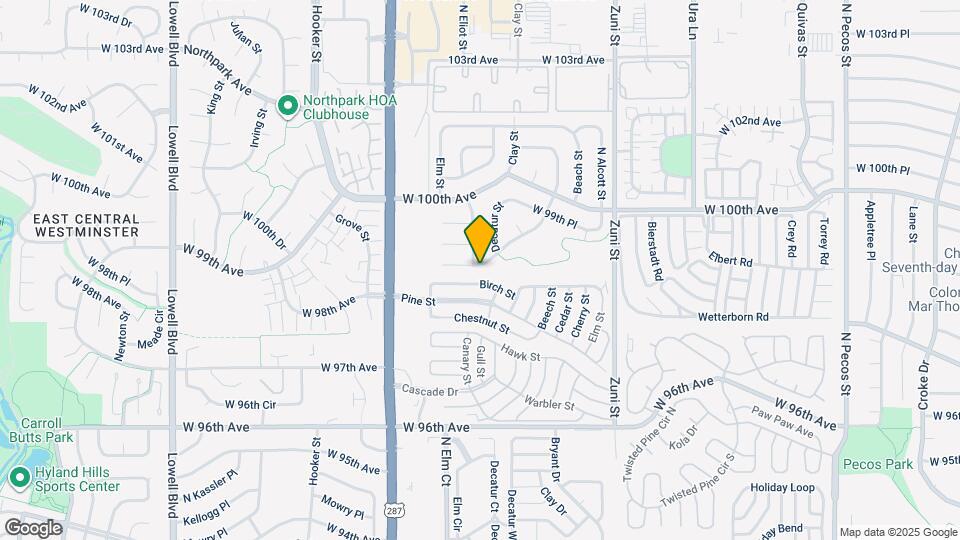 2708 W 98th Dr Map and Location Details