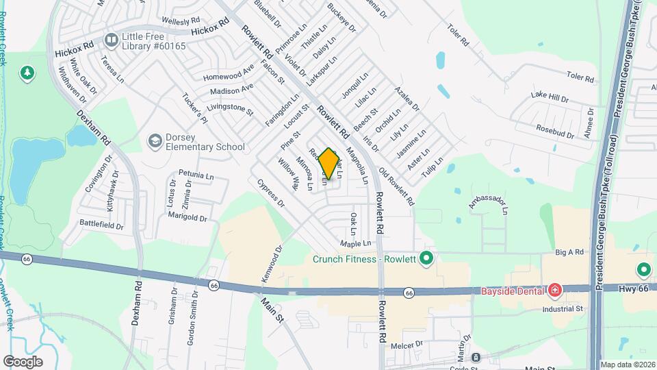 5801 Redwood Ln Map and Location Details