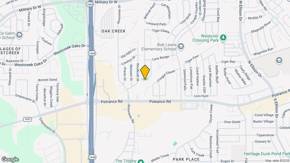 10734 Tiger Grove Map and Location Details
