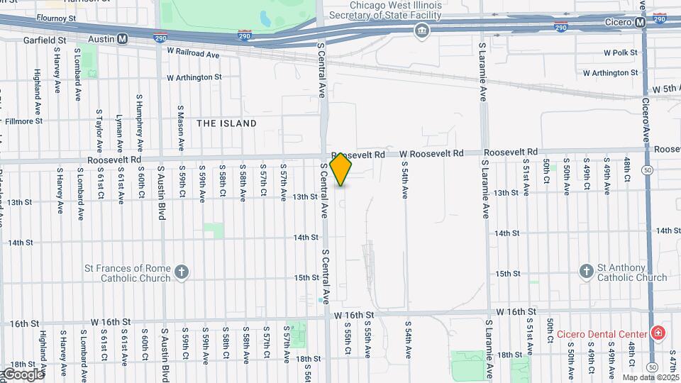 1240 S 55th Court Map and Location Details