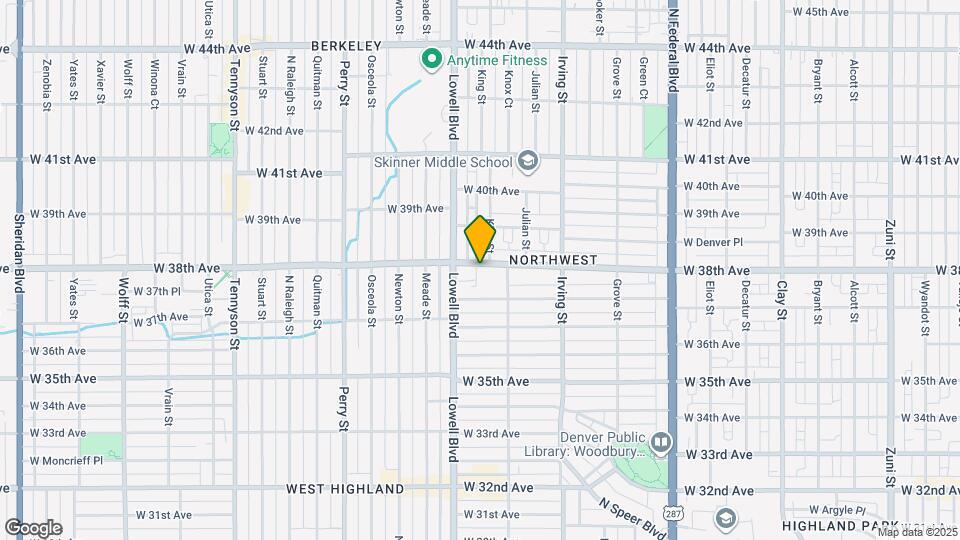 3550 W 38th Ave Map and Location Details