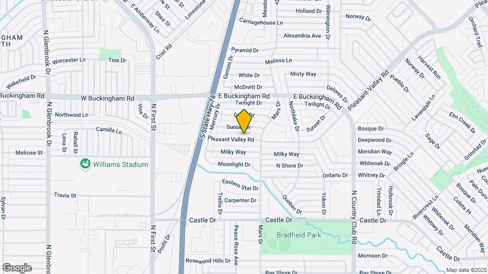 625 Pleasant Valley Rd Map and Location Details