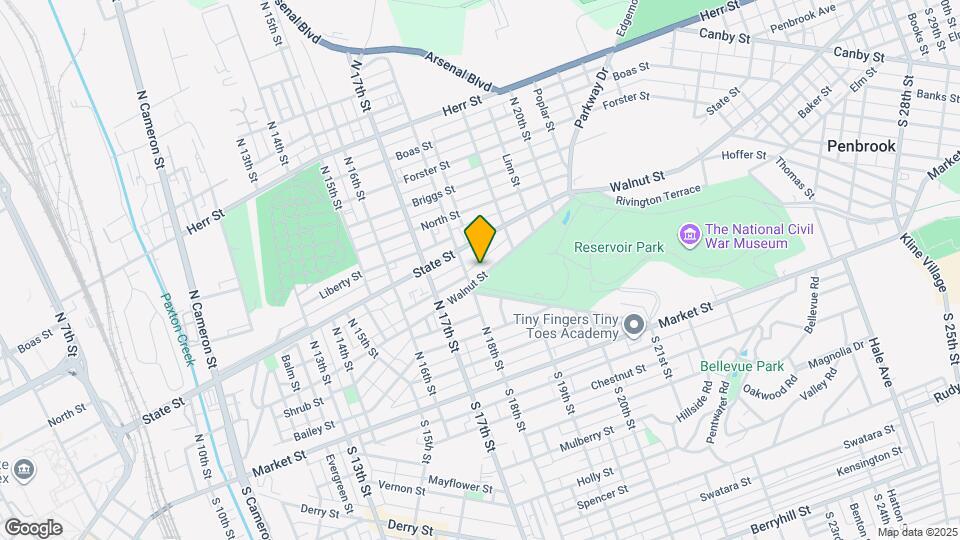 1818 Walnut St Map and Location Details