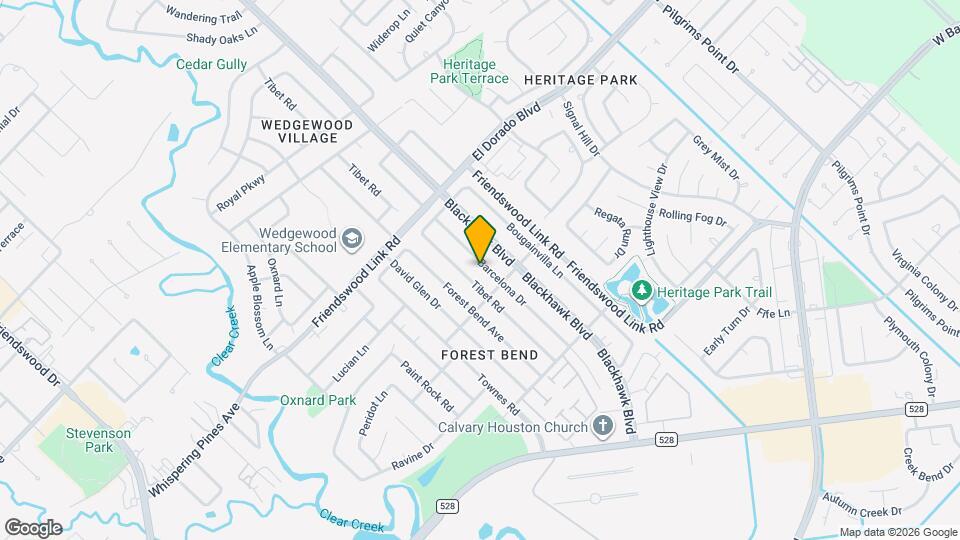 16718 Barcelona Dr Map and Location Details