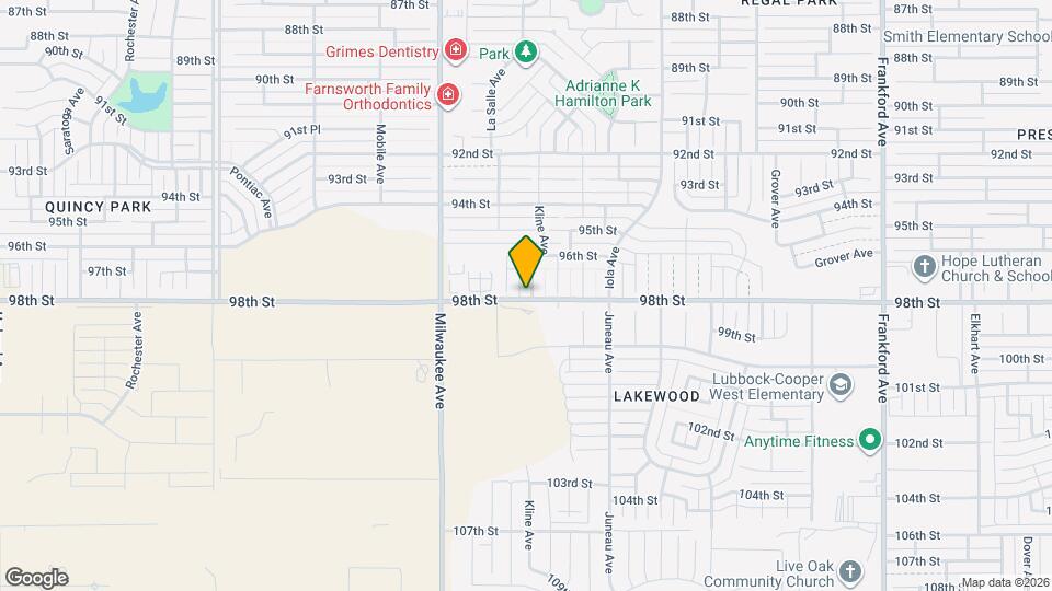 9616 Kline Ave Map and Location Details