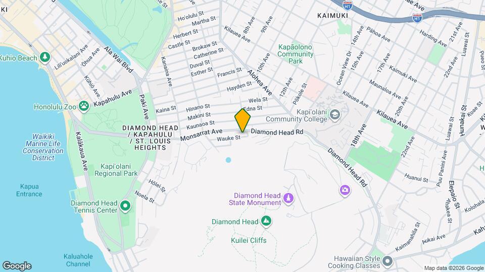 3350 Wauke St Map and Location Details