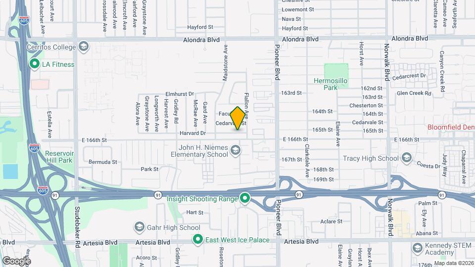 11656 Harvard Dr Map and Location Details