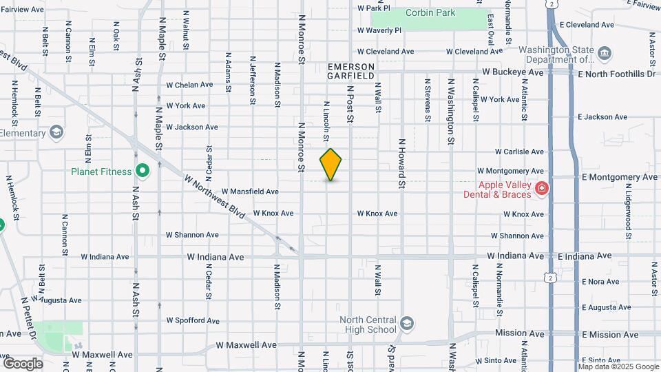 828 W Mansfield Ave Map and Location Details