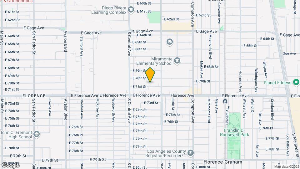 1211 E 71st St Mapa y Detalles de la Ubicación