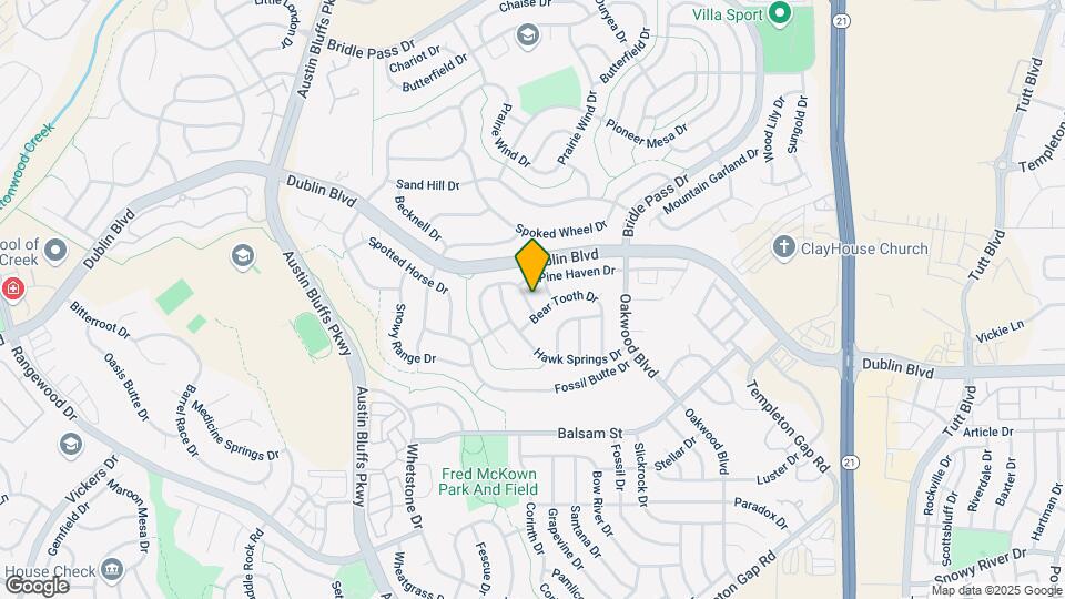 6944 Lost Springs Dr Map and Location Details