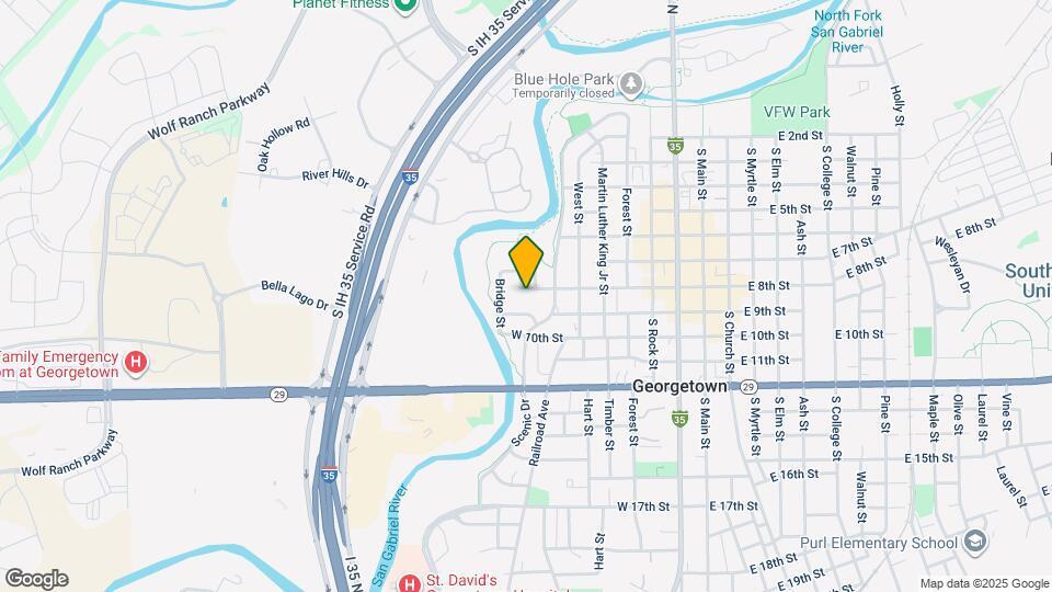 806 W 8th St Map and Location Details