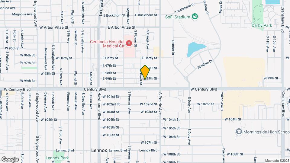 610 E 99th St Map and Location Details